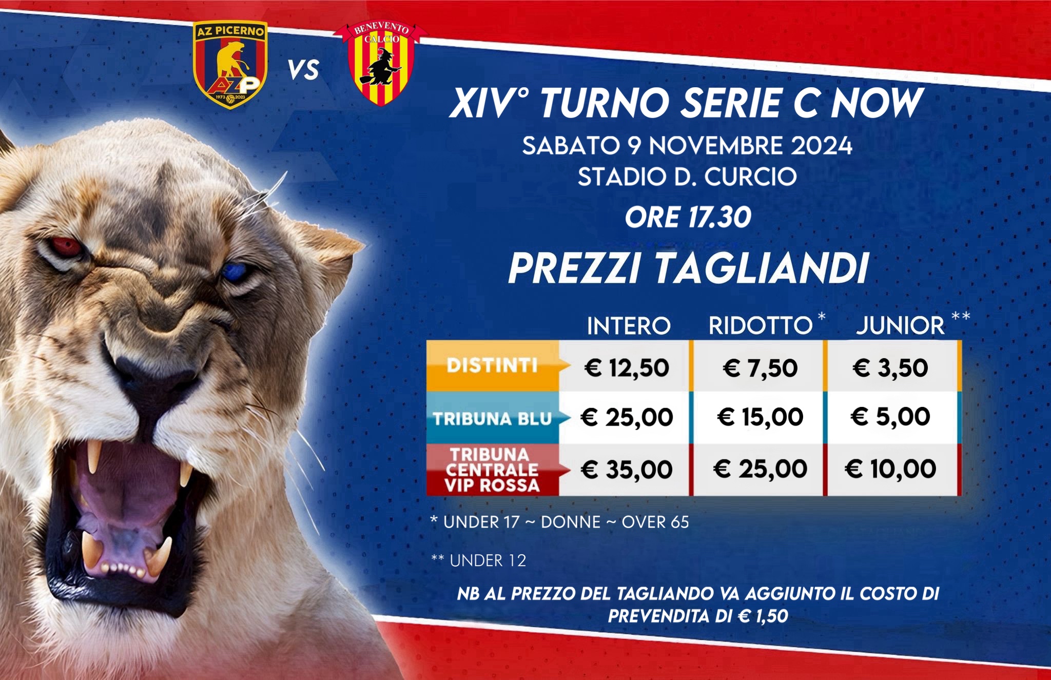 PREVENDITA TAGLIANDI LOCALI AZP-BENEVENTO